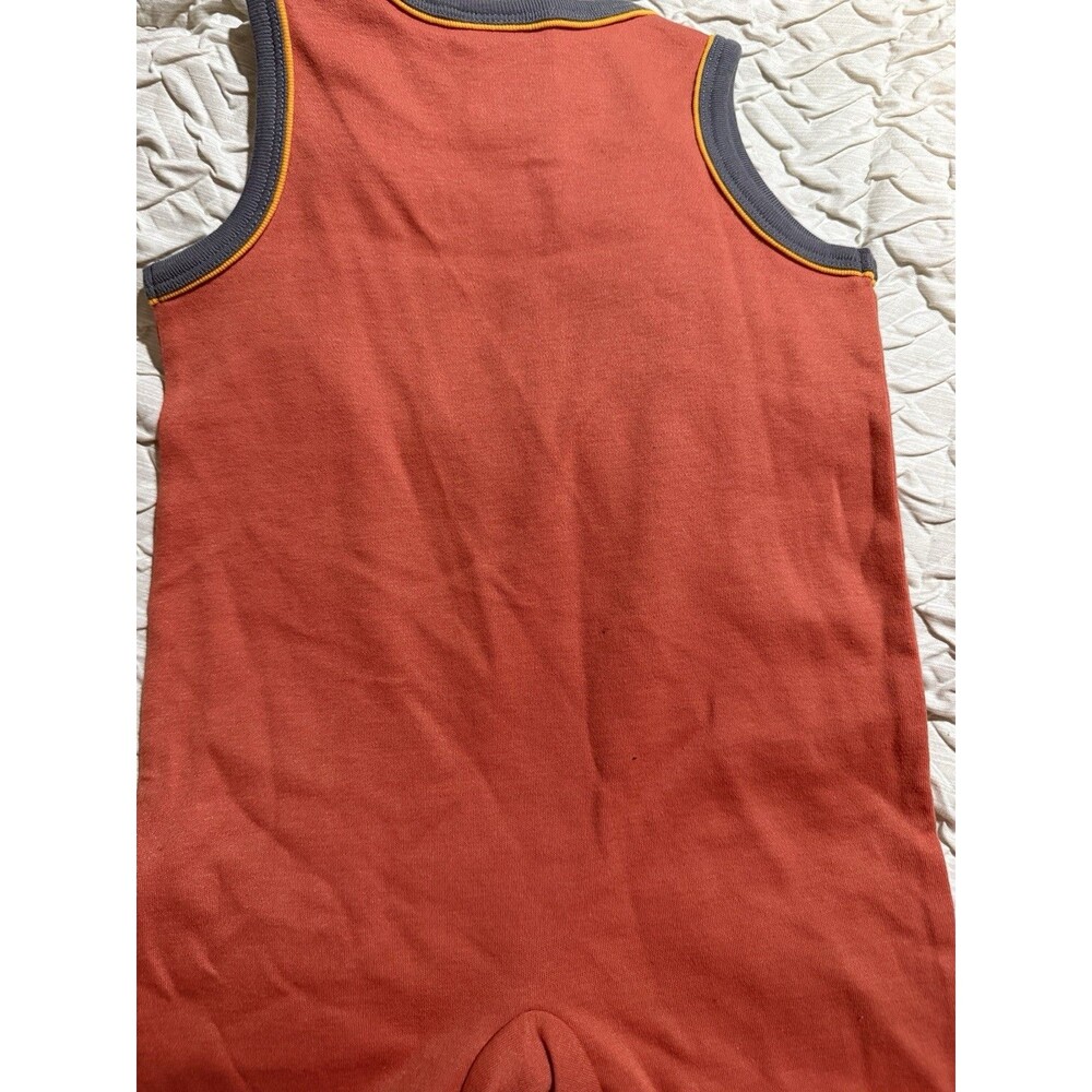 Harley-Davidson Baby Toddler Romper Bodysuit Orange Motorcycle Size 12/18M EUC